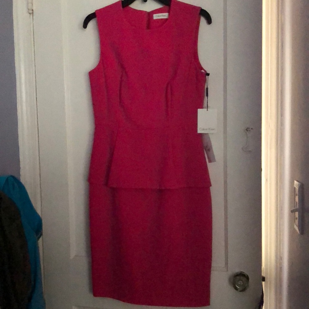 Pink Calvin Klein dress